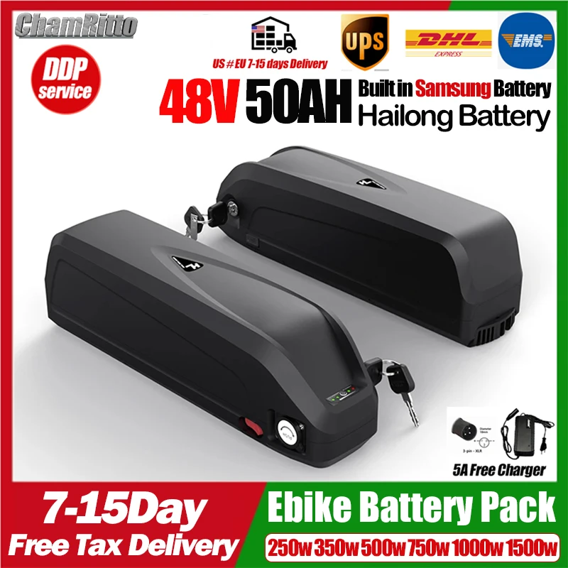 Ebike Battery 48V 20Ah Hailong - 48V chamrider Electric Bicycle Battery 25ah