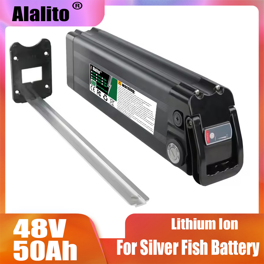Ebike Battery 48V 20Ah Hailong - 48V Battery Pack 20-50Ah Silver Fish