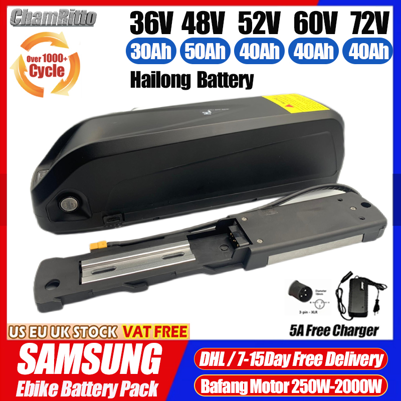 Electric Bicycle 48V 36V 52V 3 - Electric Bicycle Battery 72V 30Ah ulasan dan harga